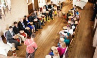 Wedding Guests enjoying a drum workshop